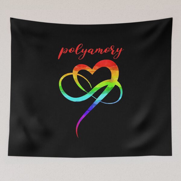 Item preview, Polyamory Love LGBTQ Heart designed and sold by Carl's Clothing.