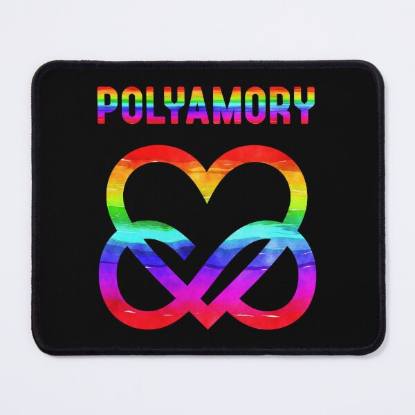 Item preview, Polyamory Heart Infinity Symbol Rainbow Colors designed and sold by Carl's Clothing.