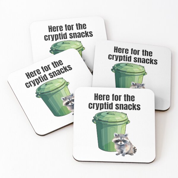 Item preview, Funny Trash Panda Cryptid Snack Hungry Raccoon Snacker Cryptid Snacks Feast designed and sold by DogLover332.