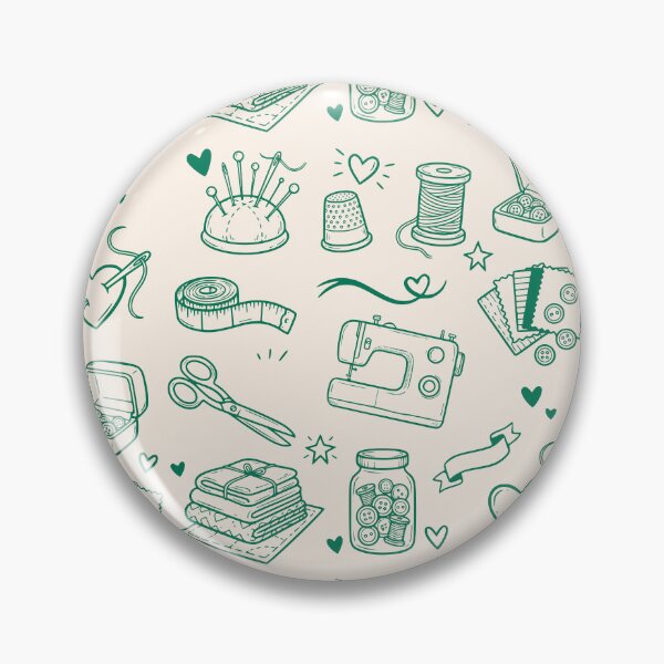 Item preview, Cute Sewing & Craft Doodles Illustration designed and sold by MakitoDesign.