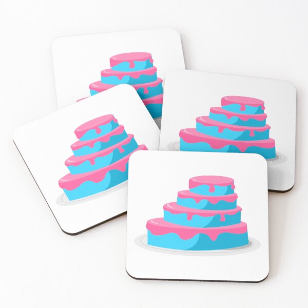 Item preview, Cake Blue and Pink designed and sold by HarveyHandcraftsandDesigns.