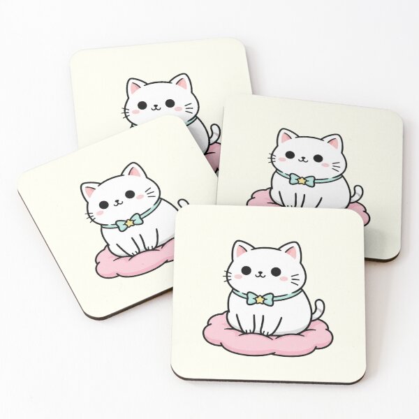 Item preview, Kawaii Valentines Day Cat Pillow Aesthetic Bundle designed and sold by arup7980.