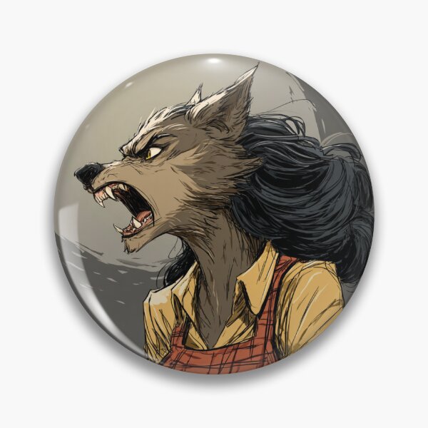 Item preview, Snarling Female Werewolf Portrait designed and sold by LawleyKingdom.