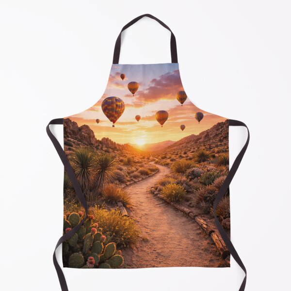 Item preview, Hot air balloons over desert trail designed and sold by JuViRo.