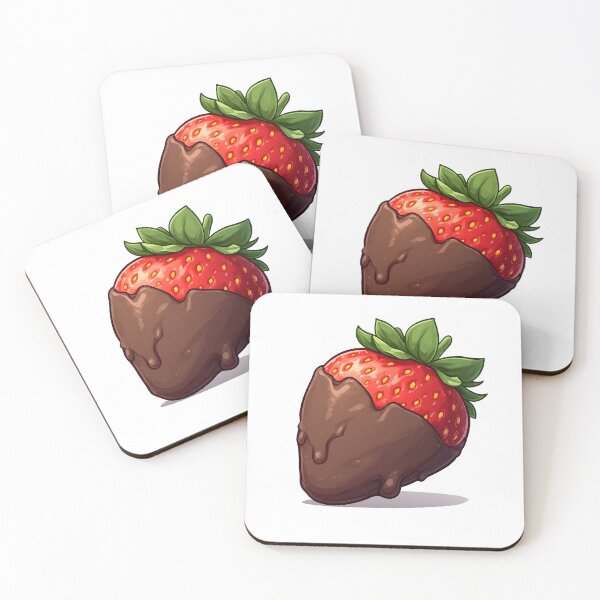 Item preview, Chocolate-Dipped Strawberry Illustration – Sweet Dessert Art designed and sold by Karolina’s Cozy Creations.