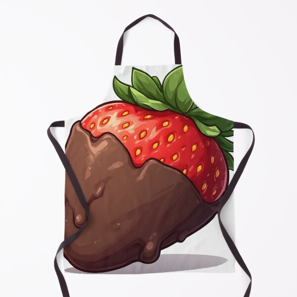 Item preview, Chocolate-Dipped Strawberry Illustration – Sweet Dessert Art designed and sold by Karolina’s Cozy Creations.