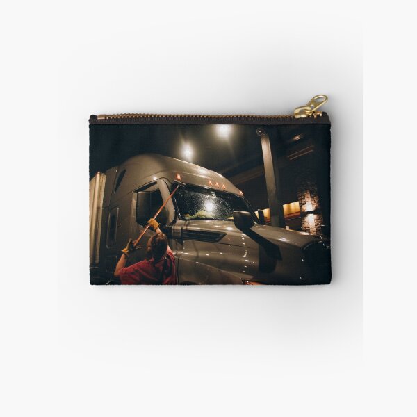 Item preview, A trucker washing the windshield designed and sold by liza_marin.
