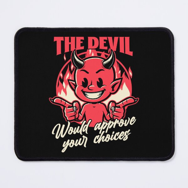 Item preview, Devil Approves You - Funny Motivational Quote designed and sold by Studio Mootant.