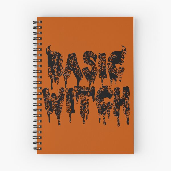 Item preview, Basic Witch | Retro Orange and Black Distressed Goth Halloween Typography designed and sold by velvetearth.