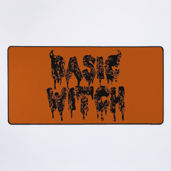 Item preview, Basic Witch | Retro Orange and Black Distressed Goth Halloween Typography designed and sold by velvetearth.