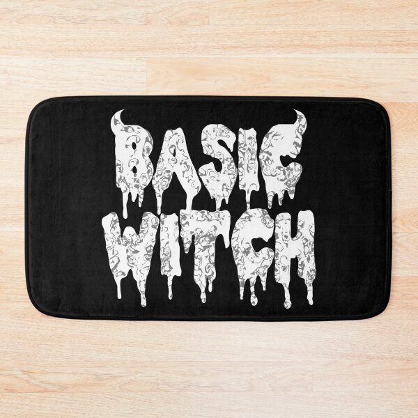 Item preview, Basic Witch in White | Funny Goth Grunge Halloween Aesthetic Typography designed and sold by velvetearth.
