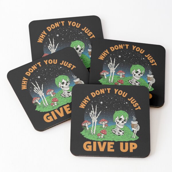 Item preview, Why Don't You Just Give Up Nihilist Skeleton designed and sold by TeeARTHY.