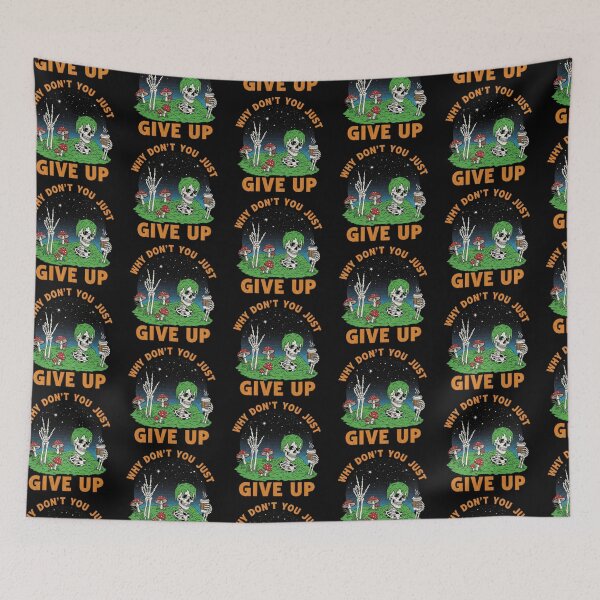 Item preview, Why Don't You Just Give Up Nihilist Skeleton designed and sold by TeeARTHY.