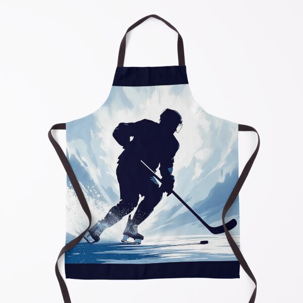 Item preview, Silueta de jugador de hockey sobre hielo de invierno designed and sold by roxysnextgenart.