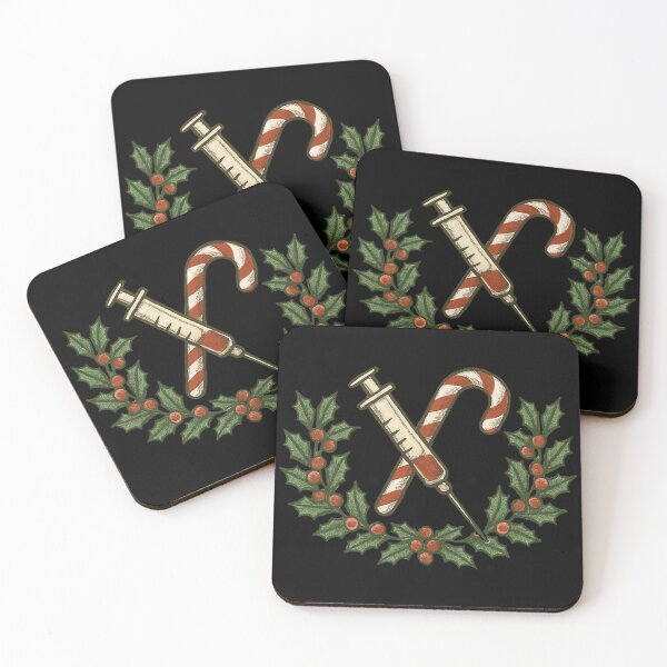 Item preview, Syringe And Candy Cane Holiday Lab Tech Design designed and sold by Virelo.