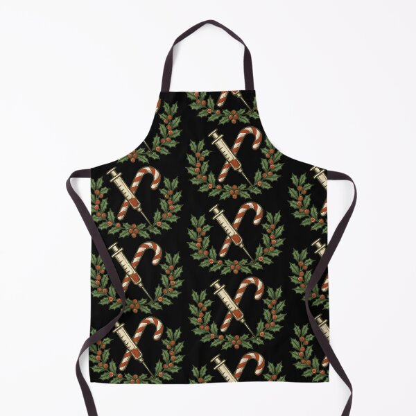 Item preview, Syringe And Candy Cane Holiday Lab Tech Design designed and sold by Virelo.