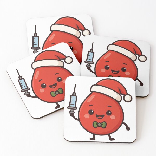 Item preview, Cute Christmas Blood Drop With Syringe designed and sold by Virelo.
