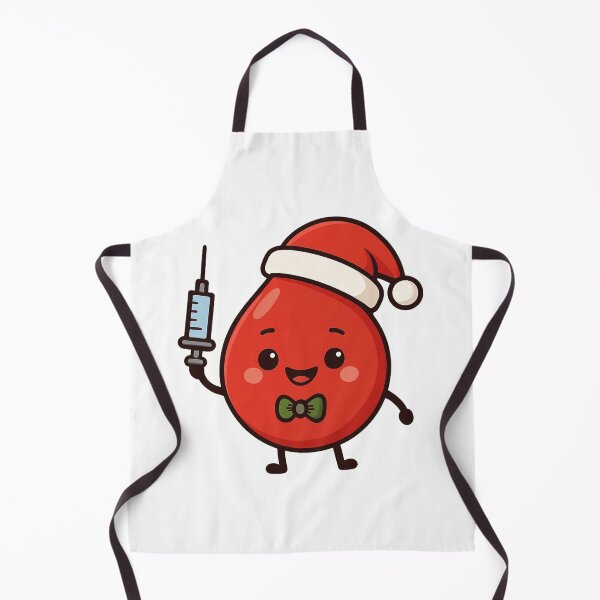 Item preview, Cute Christmas Blood Drop With Syringe designed and sold by Virelo.