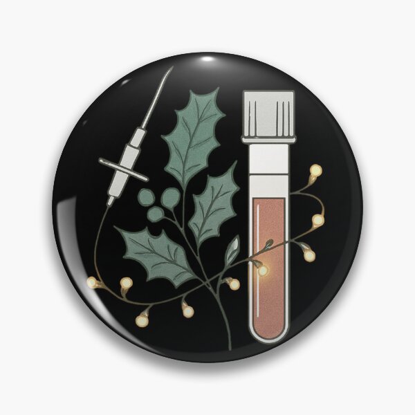 Item preview, Holiday Blood Draw Tube And Needle Art designed and sold by Virelo.