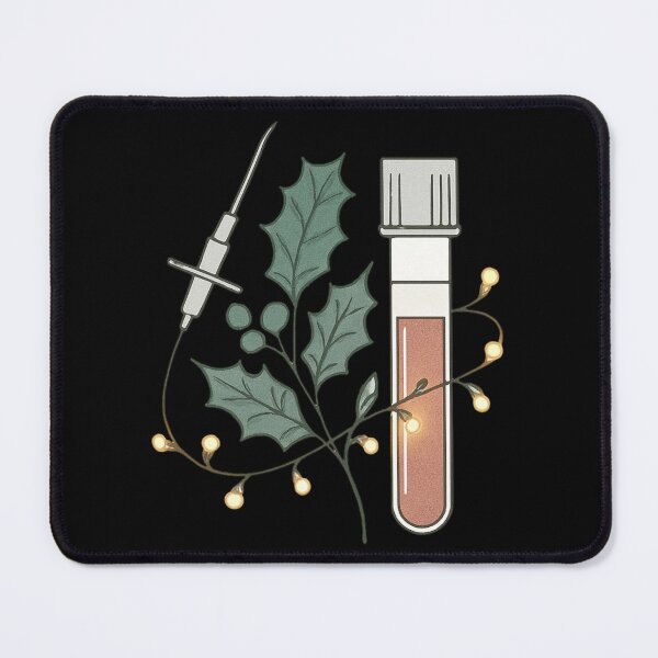 Item preview, Holiday Blood Draw Tube And Needle Art designed and sold by Virelo.
