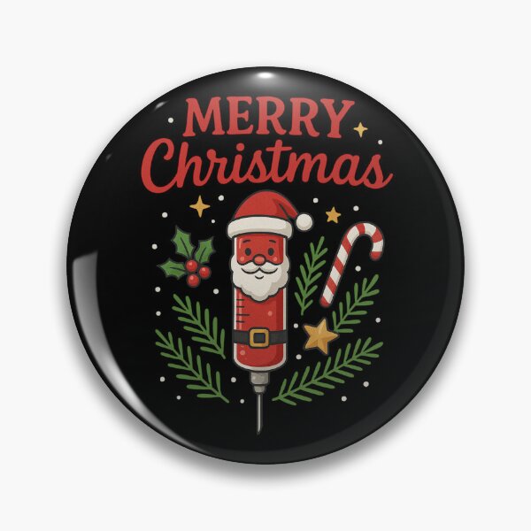 Item preview, Santa Syringe Merry Christmas Holiday Lab Tech designed and sold by Virelo.