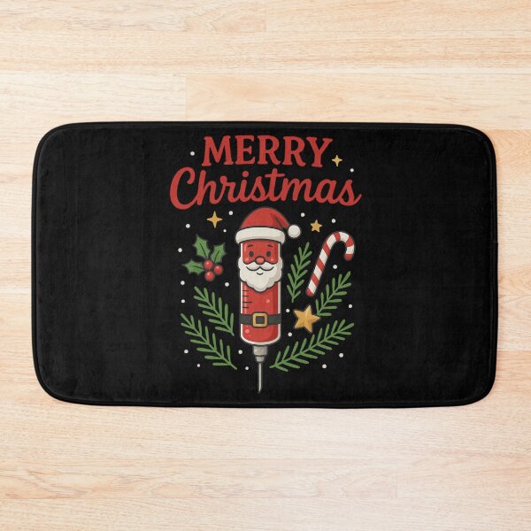 Item preview, Santa Syringe Merry Christmas Holiday Lab Tech designed and sold by Virelo.