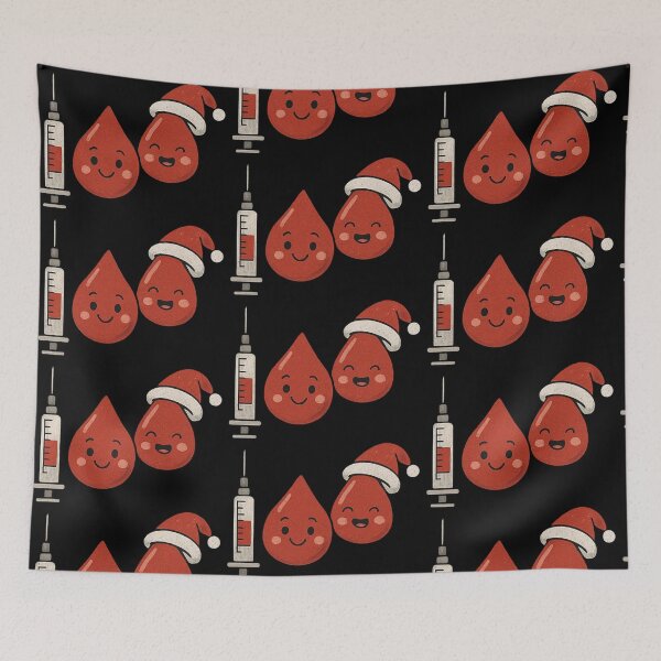 Item preview, Cute Phlebotomist Christmas Blood Drops designed and sold by Virelo.