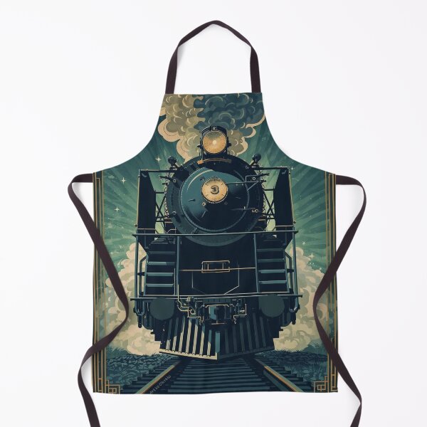 Item preview, Locomotive No 3 'The Dark Horse' - Vintage Art Deco Style Steam Locomotive designed and sold by ArtbyClarkie.