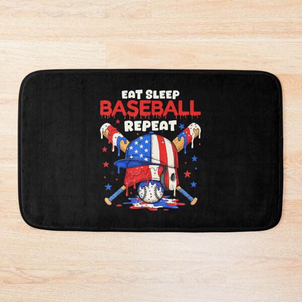 Item preview, EAT SLEEP BASEBALL REPEAT Funny Ice Cream Drip Style designed and sold by miaa-artistshop.