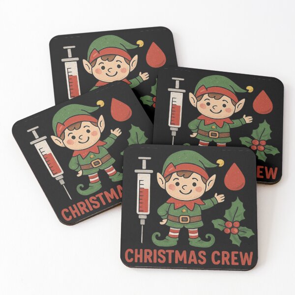Item preview, Phlebotomist Christmas Crew Elf designed and sold by Virelo.
