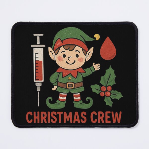 Item preview, Phlebotomist Christmas Crew Elf designed and sold by Virelo.