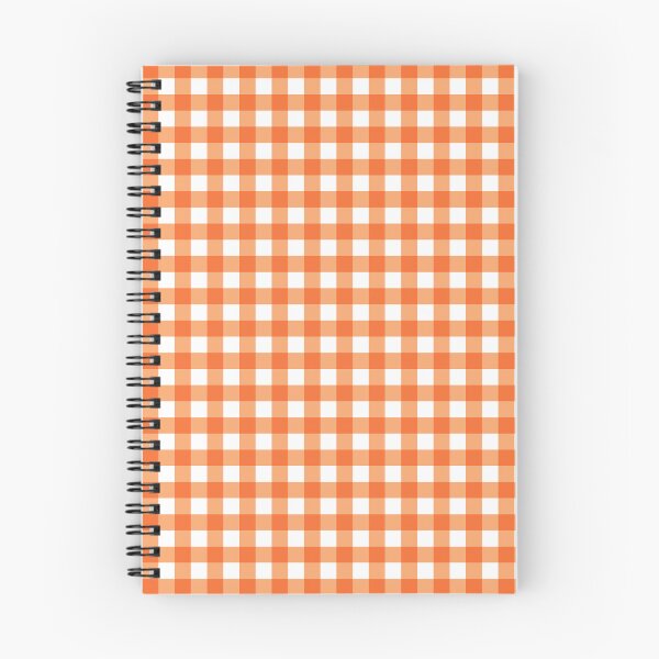 Item preview, Warm Orange Gingham Plaid Checkered Pattern Retro designed and sold by velvetearth.