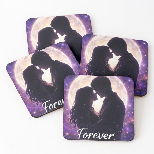 Item preview, Eternal Love Under the Moon – Romantic Night Sky Illustration designed and sold by ArtByKapil.