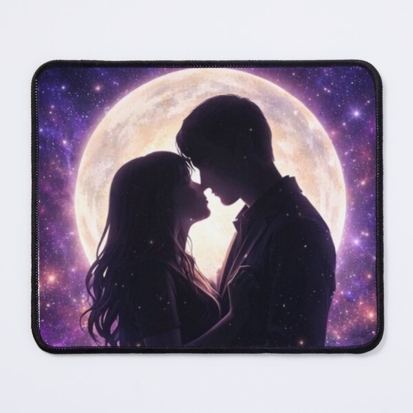 Item preview, Eternal Love Under the Moon – Romantic Night Sky Illustration designed and sold by ArtByKapil.