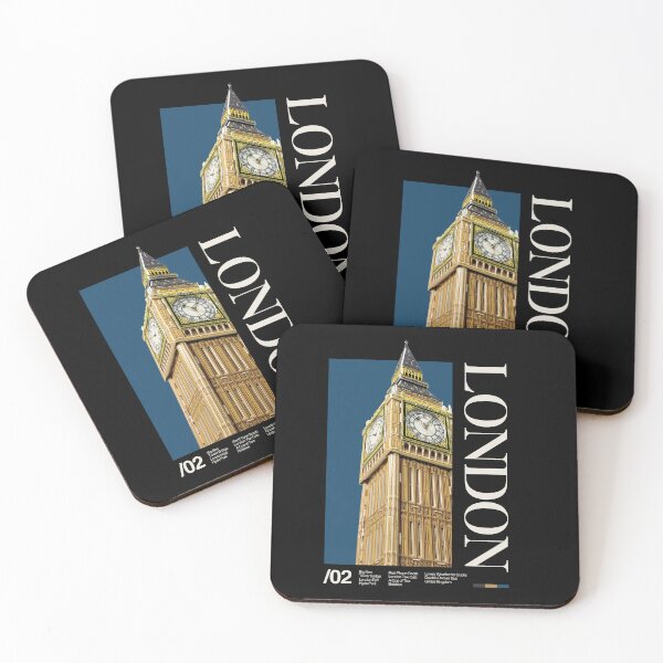 Item preview, London Minimalist Aesthetic Dark Colour designed and sold by moyjoystudio.