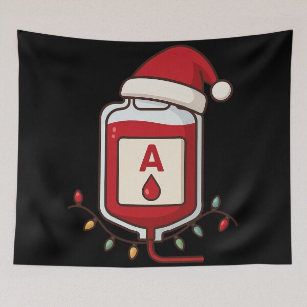 Item preview, Phlebotomist Christmas Blood Bag A Type designed and sold by Virelo.