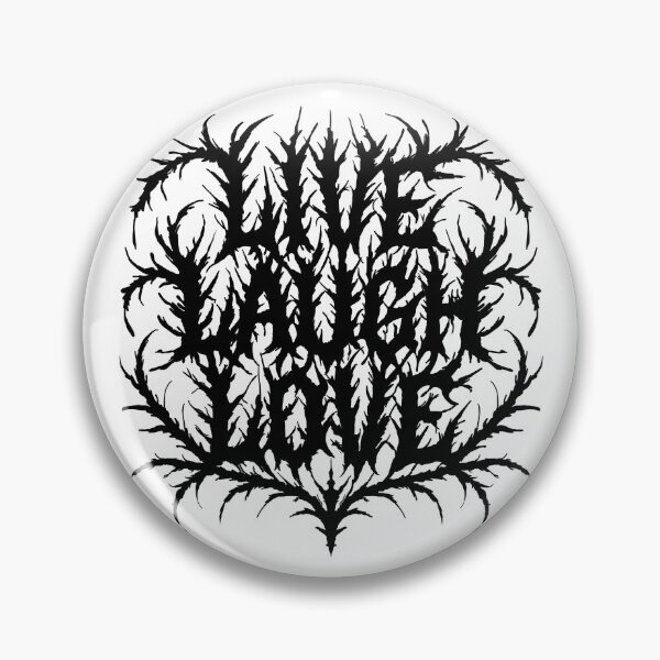 Item preview, Live Laugh Love But Make It Unreadable - Metal Logo Parody Design designed and sold by velvetearth.