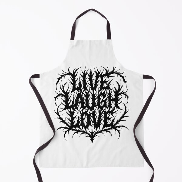 Item preview, Live Laugh Love But Make It Unreadable - Metal Logo Parody Design designed and sold by velvetearth.