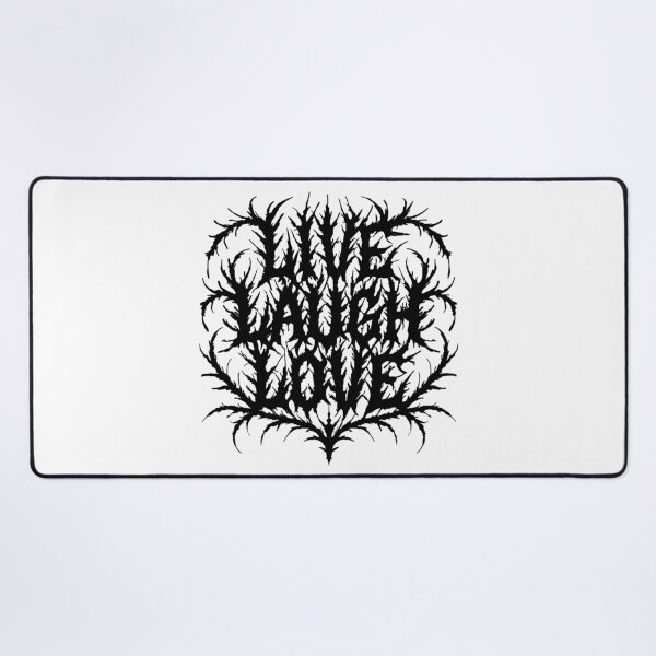 Item preview, Live Laugh Love But Make It Unreadable - Metal Logo Parody Design designed and sold by velvetearth.