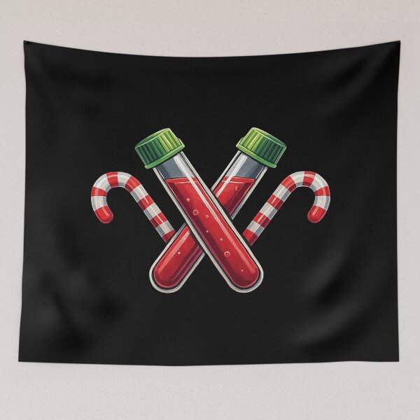 Item preview, Phlebotomist Christmas Candy Cane Blood Vials designed and sold by Virelo.