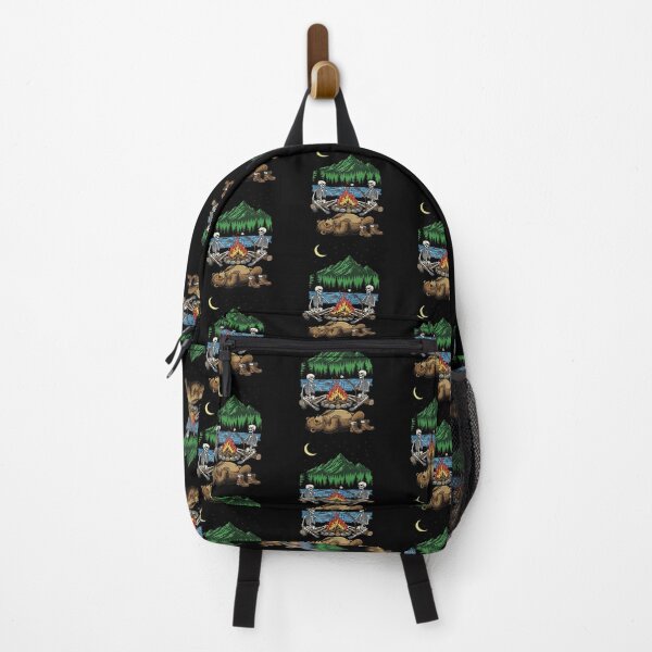 Item preview, Funny Skeletons Roasting Marshmallows Over Sleeping Bear designed and sold by TeeARTHY.