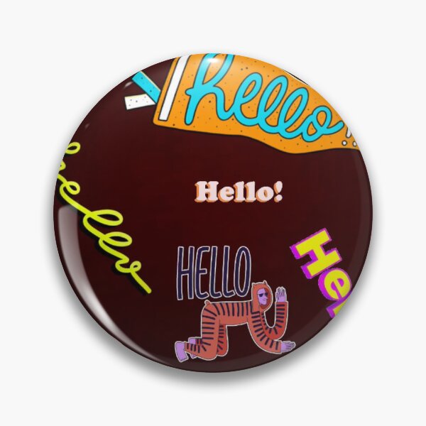 Item preview, The "Hello" Collage — Vibrant Greetings and Retro Energy designed and sold by *Wade Center.