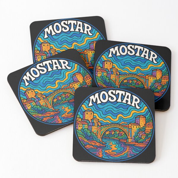Item preview, Mostar Bosnia And Herzegovina Trippy  designed and sold by TomFrontierArt.