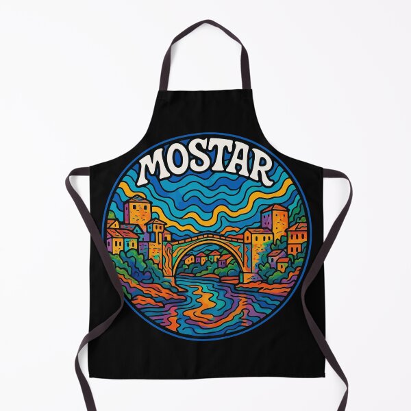 Item preview, Mostar Bosnia And Herzegovina Trippy  designed and sold by TomFrontierArt.