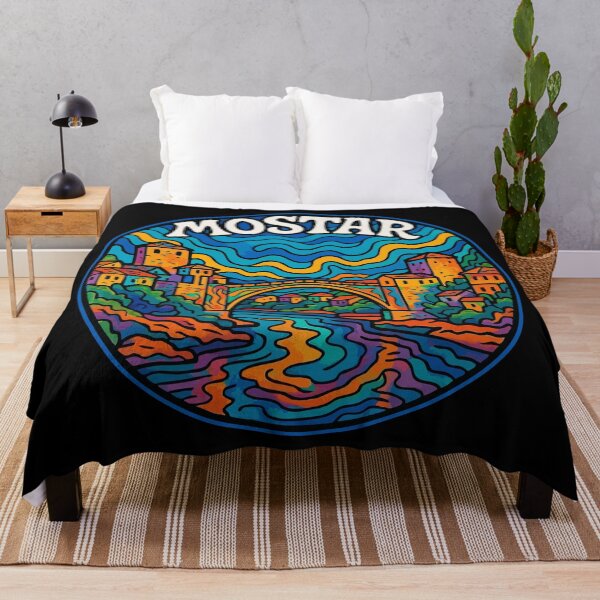 Item preview, Mostar Bosnia And Herzegovina Trippy  designed and sold by TomFrontierArt.