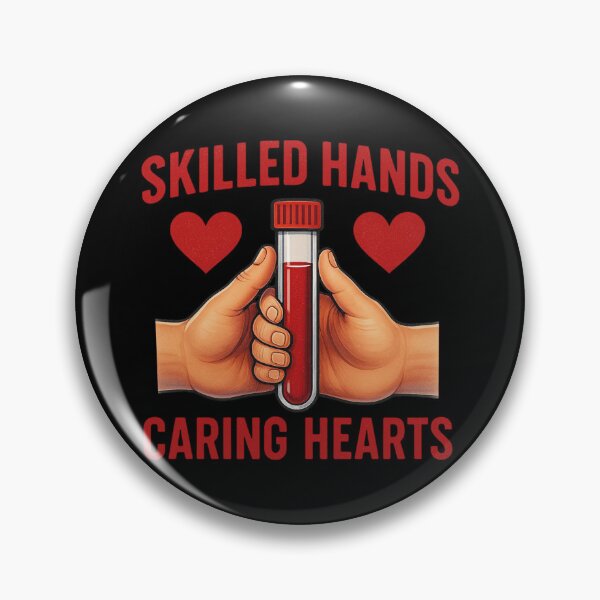 Item preview, Skilled Hands Caring Hearts Phlebotomy Appreciation Gift designed and sold by Virelo.