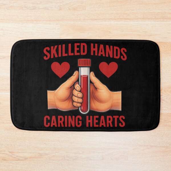 Item preview, Skilled Hands Caring Hearts Phlebotomy Appreciation Gift designed and sold by Virelo.