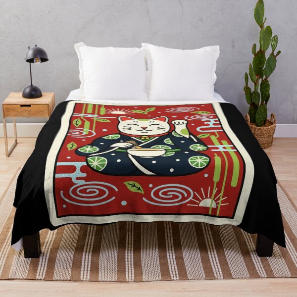 Item preview, Maneki Neko Lucky Cat Illustration Holding Matcha Whisk designed and sold by JordynLadukeg65.