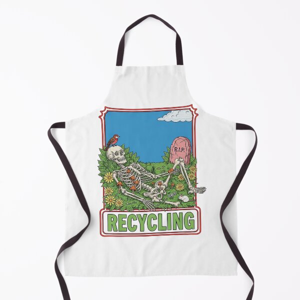 Item preview, Funny Skeleton Recycling Graveyard Eco Humor designed and sold by TeeARTHY.