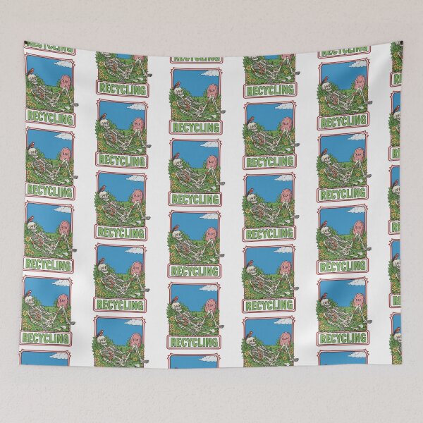 Item preview, Funny Skeleton Recycling Graveyard Eco Humor designed and sold by TeeARTHY.